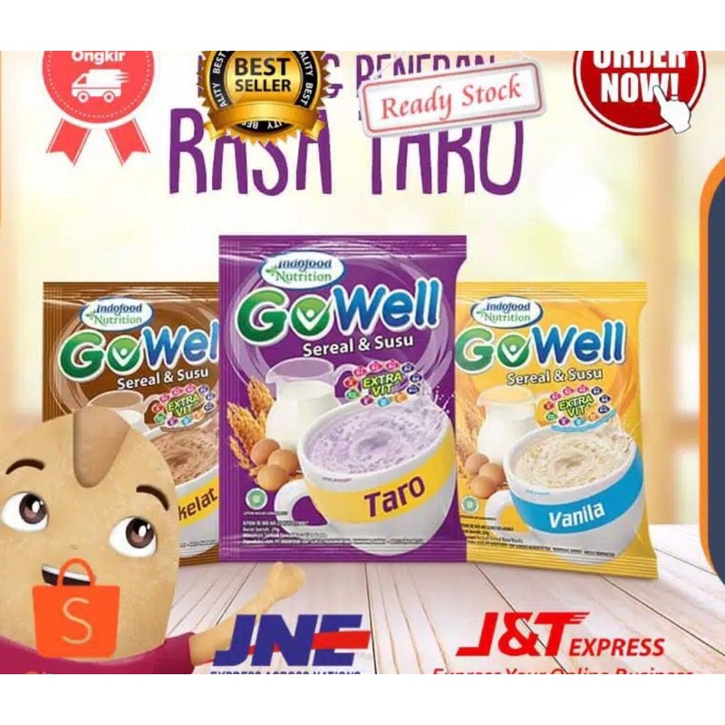 

GOWELL SEREAL SUSU VANILLA/COKLAT/TARO