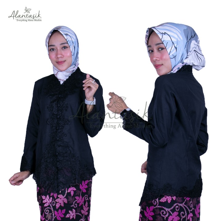 Alantasik - kebaya Senada BIG SIZE / UKURAN JUMBO / Kebaya sulam Encim Bordir /  Sekolah/ Dinas R.6 / R.7-3