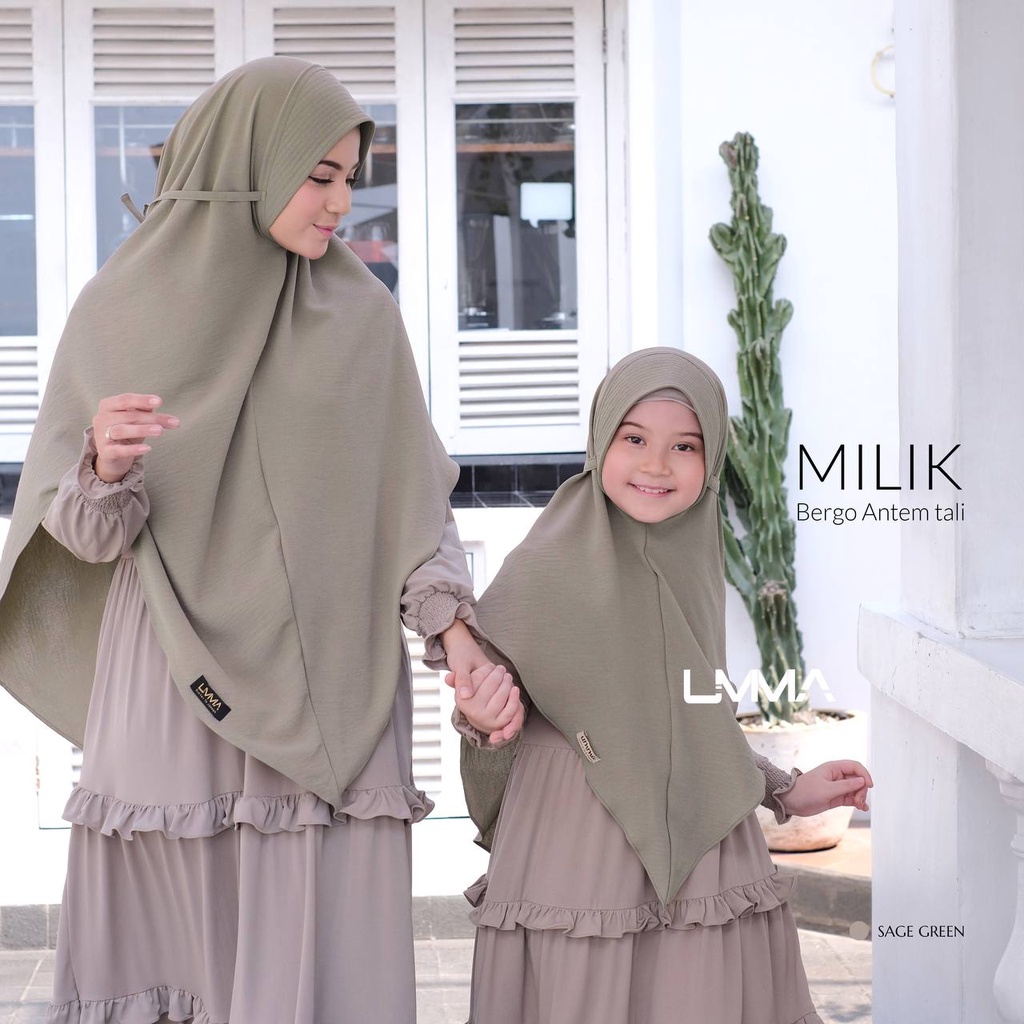 Umma Syari Bergo Milik bahan bianca crinkle Hijab Instan Antem griya_mey-1