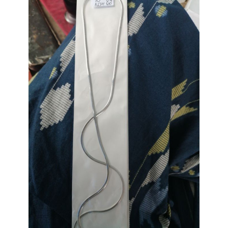 kalung Titanium Silver belut