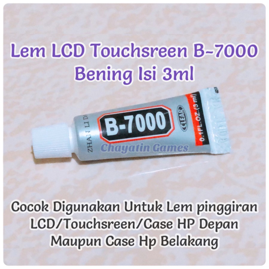 Lem Touchscreen / LCD HP B-7000 / B7000 Isi 3ml Warna Bening