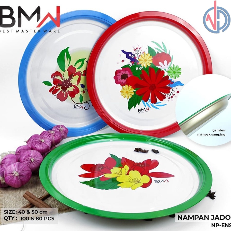 NAMPAN ENAMEL BUNGA / NAMPAN BULAT / NAMPAN MOTIF BUNGA / NAMPAN JADUL / NAMPAN STAINLESSVD