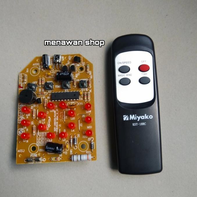 Modul Dan Remot Kipas Angin Miyako Kst 18 Rc | Star
