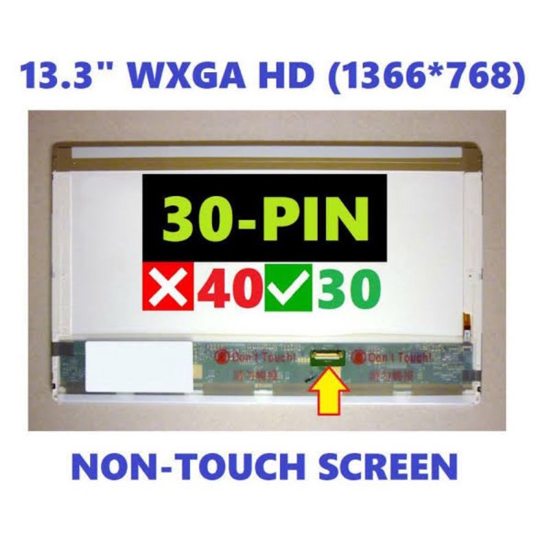 Led Lcd Dell Latitude E4310 13.3 standar tebal 30pin