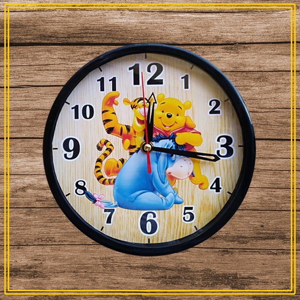 Jam Dinding Tempel Wall Clock Murah Kartun WINNIE THE POOH (MF2050)