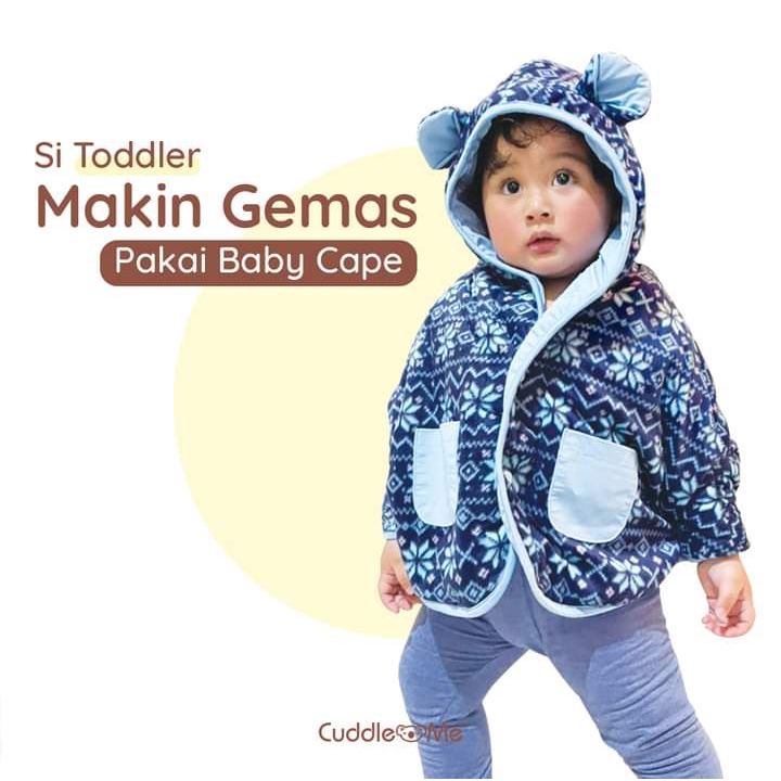 CuddleMe Baby Cape Original Cuddle Me Jaket Mantel Anak Bayi Balita Laki Laki Perempuan Boy Girl Cowok Cewek 0 6 12 Bulan 1 2 3 Tahun-5