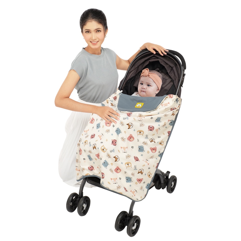 Baby Joy On The Go Baby Blanket Multifungsi 6 in 1 Selimut Little Forest Series - BJB 5023