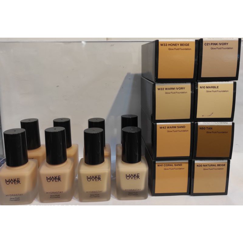 ❤️Glamouroseshop❤️MAKE OVER Hydrastay Glow Fluid Foundation 35ml