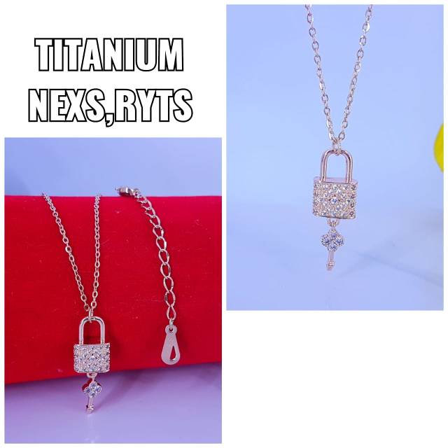 Kalung titanium,awet,tidak luntur