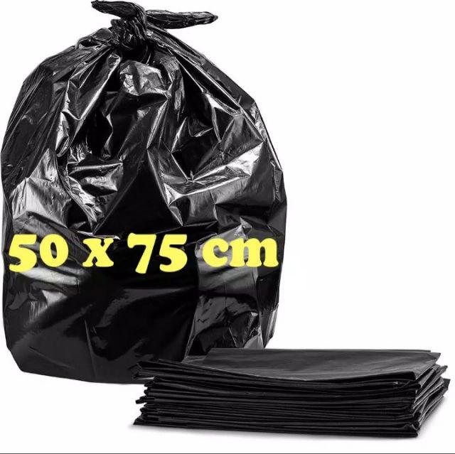 Kantong Sampah 50 X 75 Cm / Polybag Hitam Trashbag Murah Plastik Sampah Packing