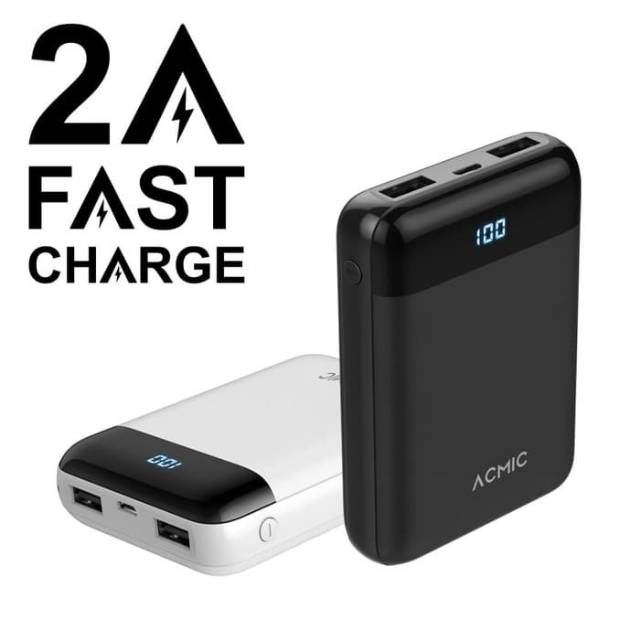 ACMIC D10 Mini Powerbank With Digital Display 2A Fast Charge 10.000mAh