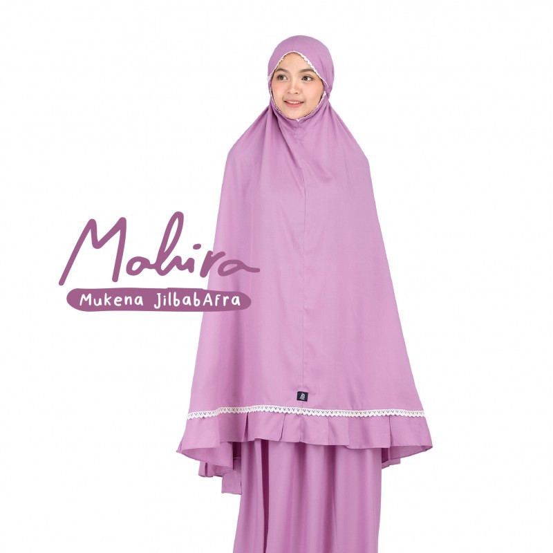 Mukena Bahan Katun Rayon Mahira Lavender