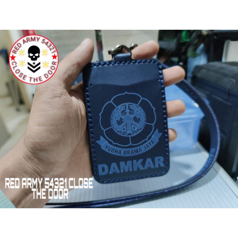 

Tali Holder Nametag ID Card DAMKAR Navy