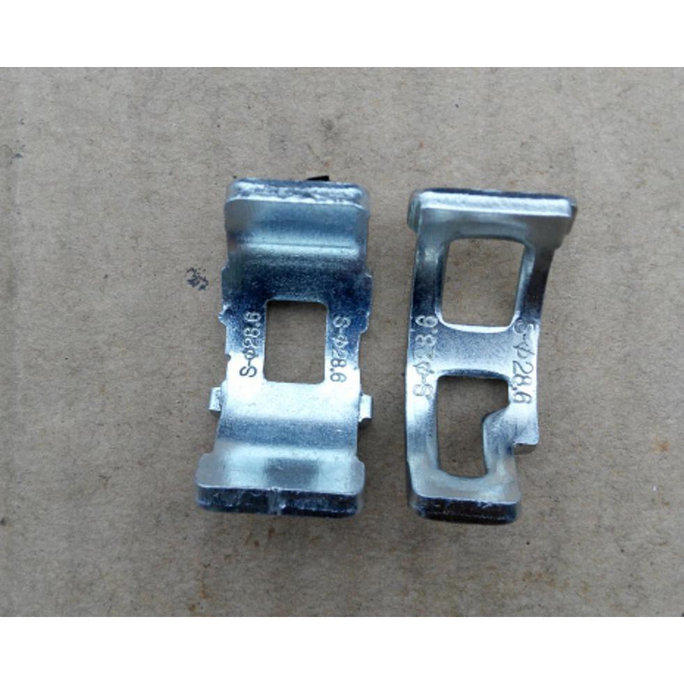 Ganjel Clamp FD 28,6 Alloy Silver (2Pcs). Ganjel Klem FD.