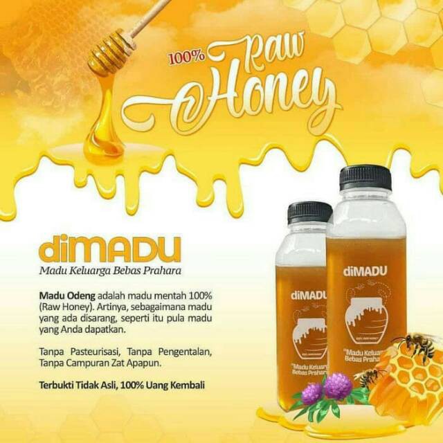 

Madu Dimadu 300gr 100% RAW | Memperbaiki fungsi pencernaan