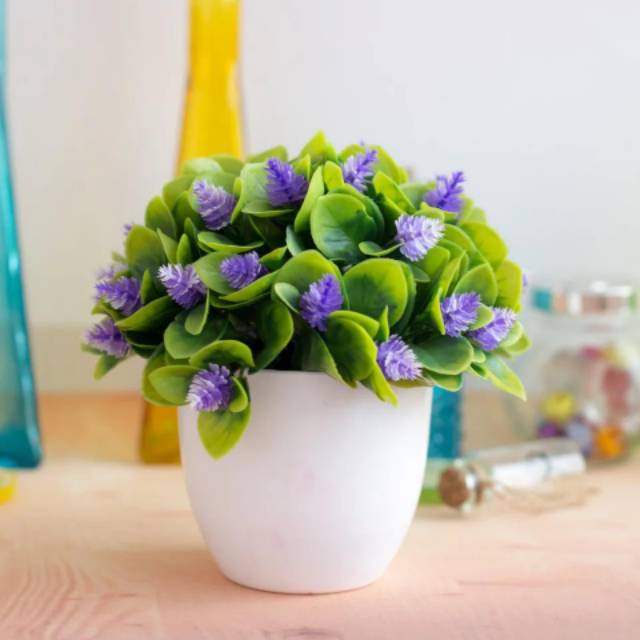 TL88 P2039 POT TANAMAN  BUNGA HIAS BUNGA DEKORASI RUANGAN BUNGA PLASTIK HIAS-6