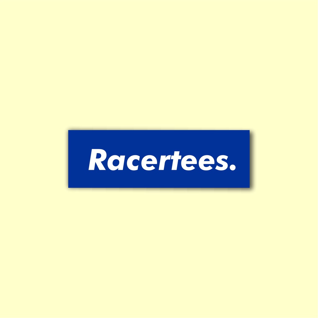 

stiker brand distro racertees bahan graftac anti air