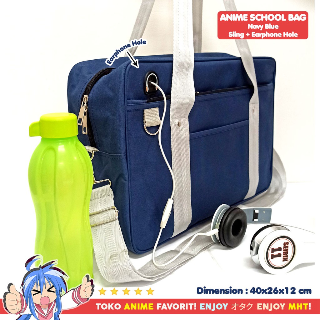 Tas SMA Sekolah Jepang - Tas Anime - Anime Koukou Bag HQ Japanese School Bag