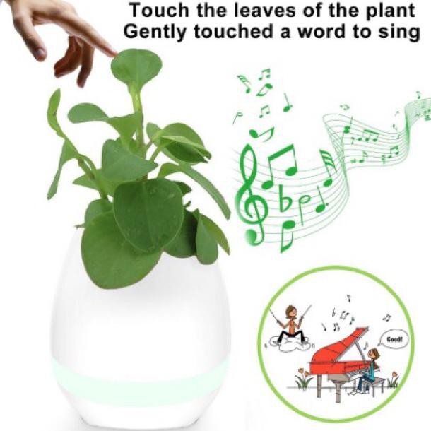 M7 dan K3 smart music flower pot  Speaker Pot Bunga Bluetooth Bisa Bermain PIANO - serbaada