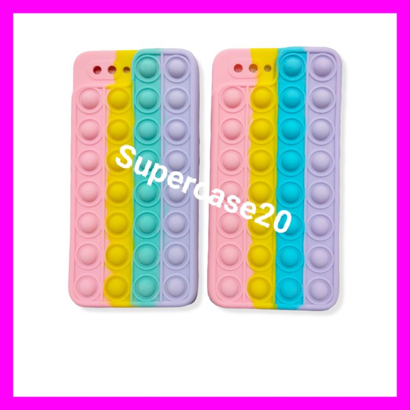 Oppo A3S Case Pop It Ori Rainbow Softcase Warna Warni Kesing Hp Oppo A3S Pilihan Kekinian Lucu Imut 