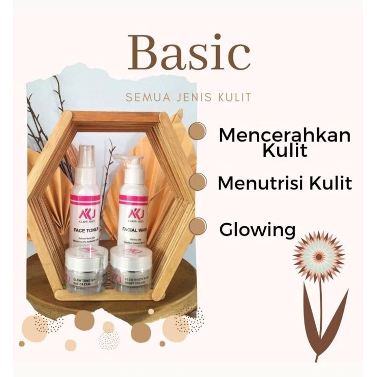 AKJ GLOW SKIN SKINCARE PAKET BASIC