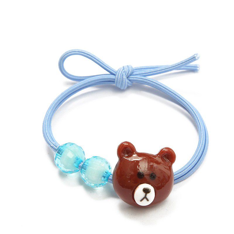 Ikat rambut Korea line motif panda lucu gelang Korea lucu