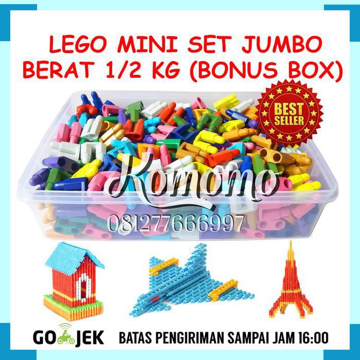 Mainan Edukasi LEGO Mini Set  Jumbo| Mainan Jadul