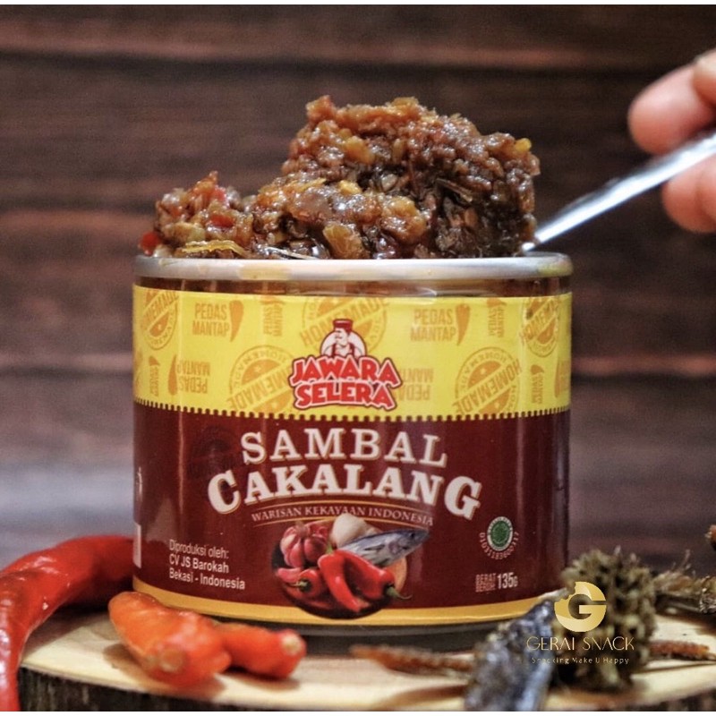 Sambal Cakalang Home Made Jawara Selera Halal Terdaftar (135gr)