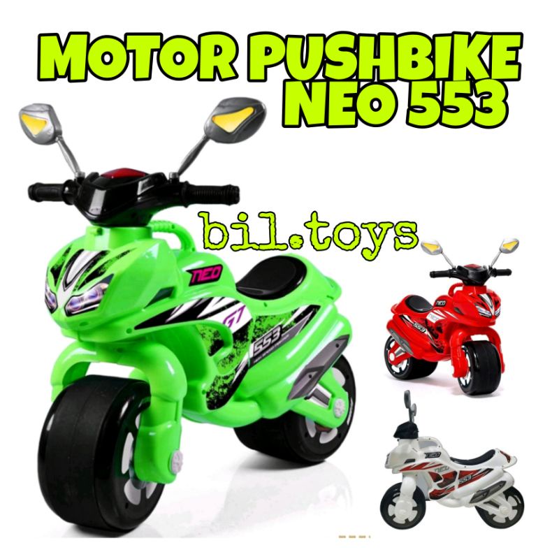 MAINAN ANAK LAKI LAKI MOTOR TUNGGANG PUSHBIKE SHP NEO 533 MAINAN MOTOR COCOK UNTUK KADO