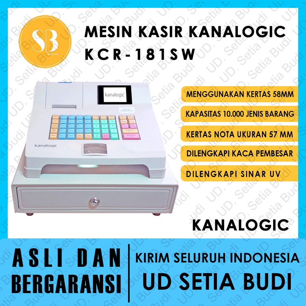 Mesin Kasir Kanalogic KCR-181SW Asli dan Bergaransi