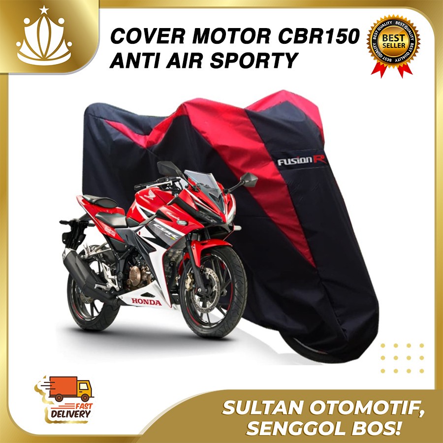 Sarung Motor Warna HONDA CBR Waterproof / Penutup Motor Warna CBR / Cover Motor Merek FUSION R