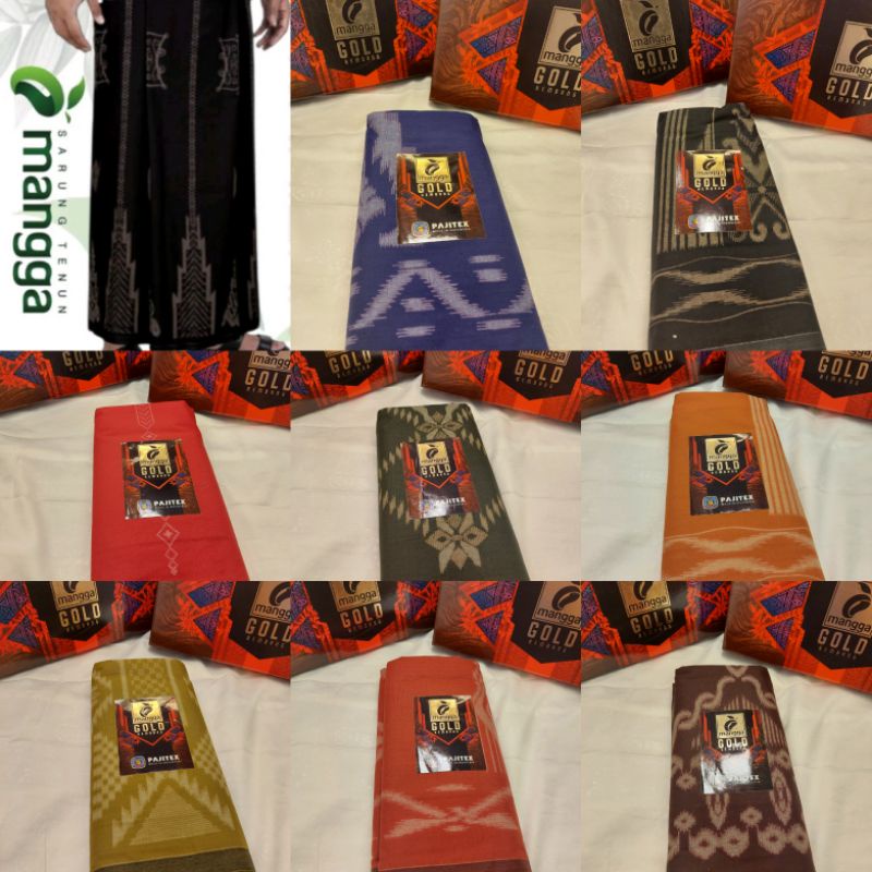 (BISA COD) New Sarung MANGGA GOLD KEMBANG Motif Terbaru sarung sholat dewasa