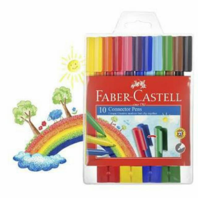 

Faber Castell connector pen 10 fibre-tip Catdboard