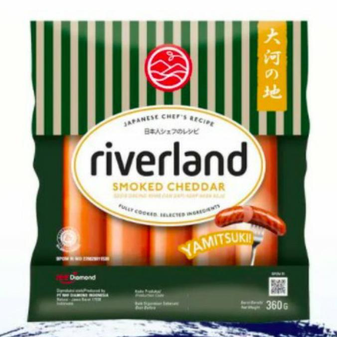 

'+'+'+'+] RIVERLAND SOSIS SMOKED CHEDDAR 360 gr