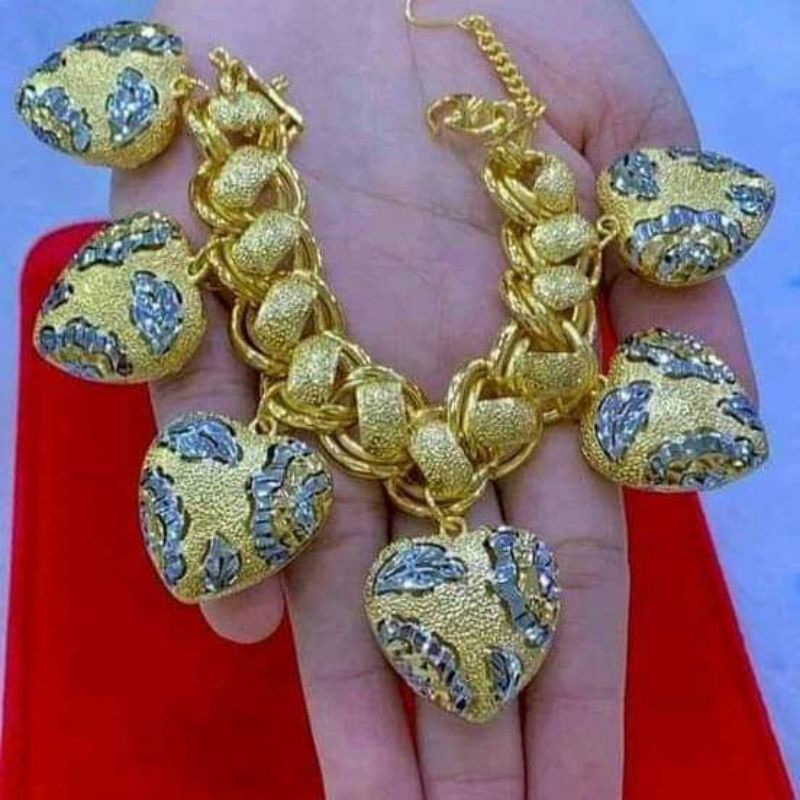 Gelang emas Bangkok import Malaysia mix warna kombinasi