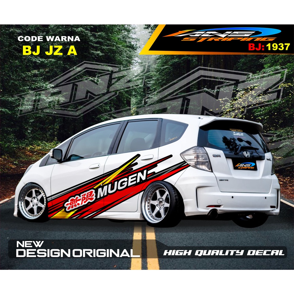 DECAL STIKER MOBIL HONDA BRIO / STICKER BODY SAMPING MOBIL JAZZ / DECAL STIKER MOBIL AGYA AYLA / STIKER MOBIL TERBARU