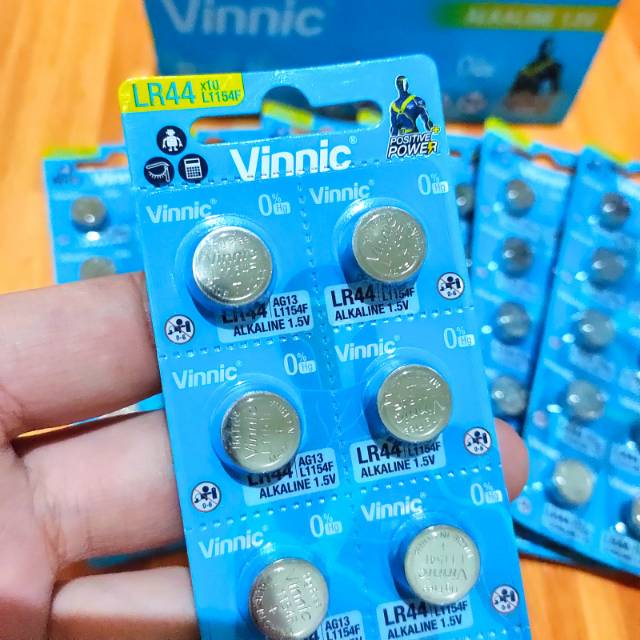 VINNIC HARGA PER LEMBAR Batrei VINNIC LR44 /LR 44 / 44 / 1154 / AG 13 ORIGINAL TERMURAHH