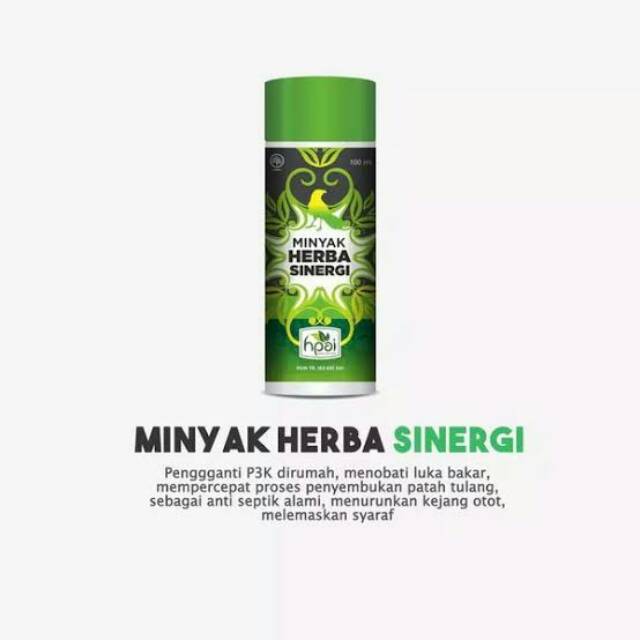 MINYAK HERBA SINERGI-PRODUK HERBAL-HNI-P3K-BEST SELLER-WASIR-PERUT BUNCIT-LUKA-DLL
