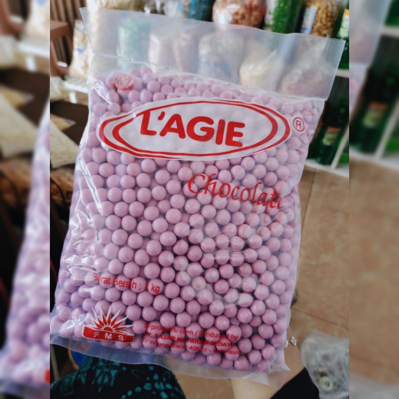 

[Snack] 1KG Permen Coklat Kelereng Lagie 1000gr