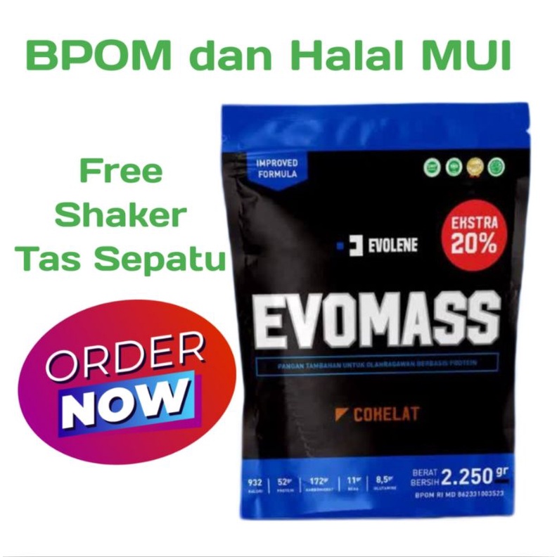 Evolene Evomass Gainer 5lbs 2250 gram