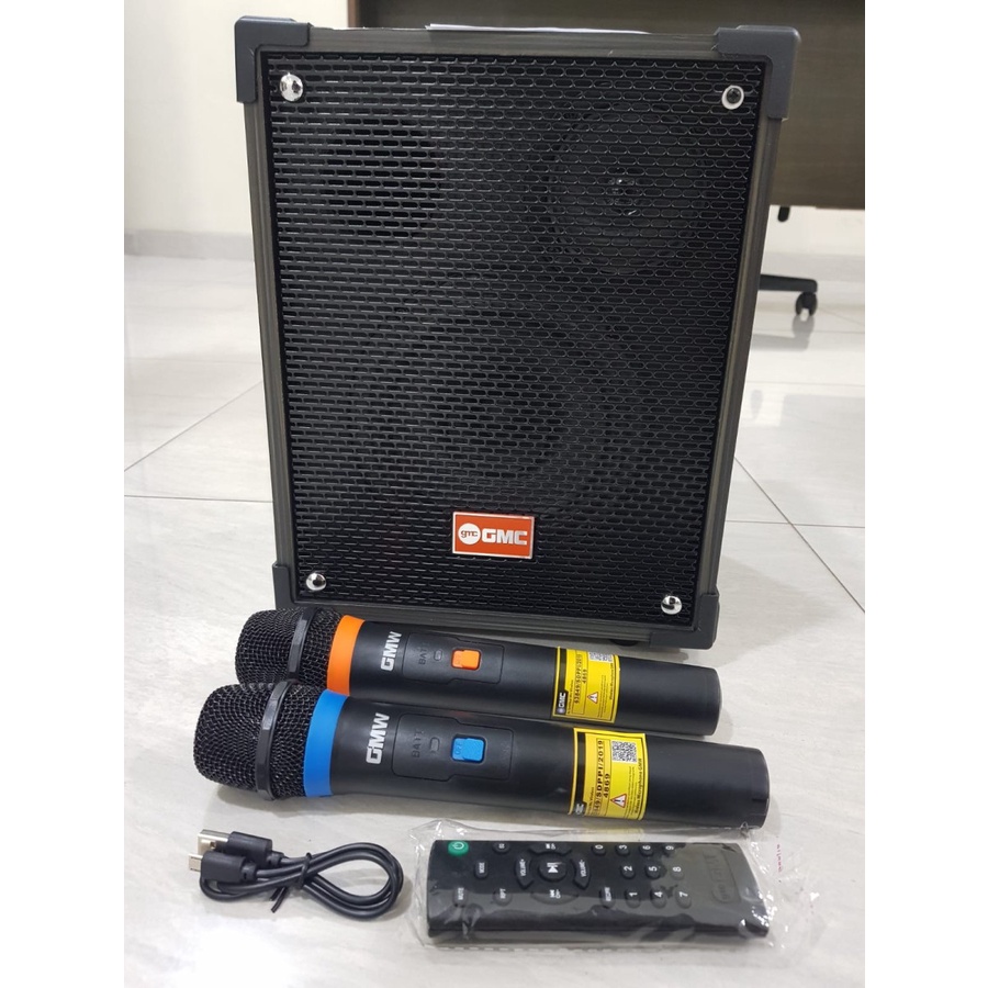 SPEAKER BLUETOOTH AMPLIMEETING GMC 899P 899 P BONUS 2 MIC WIRELESS SPEAKER SENAM