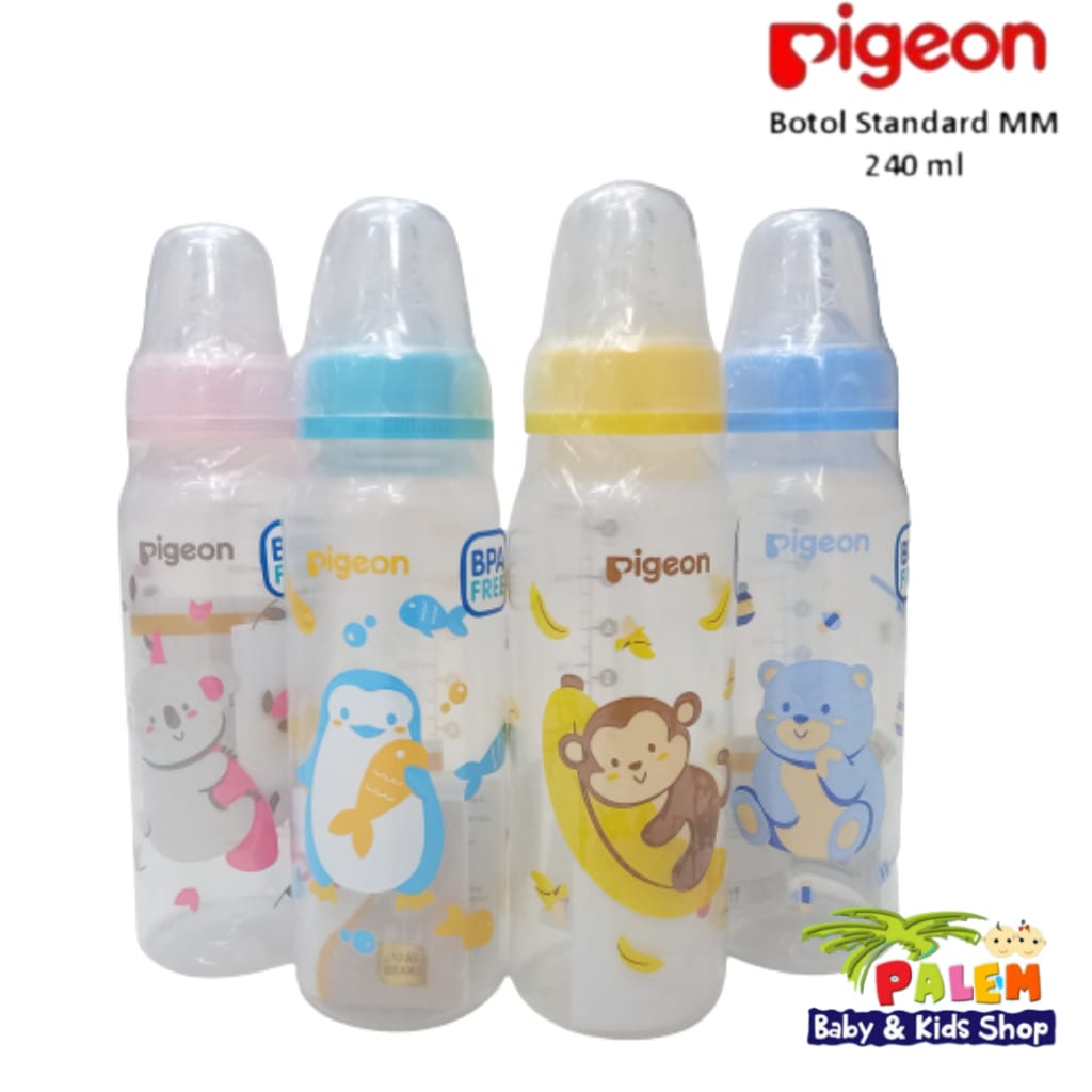 Pigeon Botol motif MM 240ml Nipple Peristaltik Bpa Free 9141