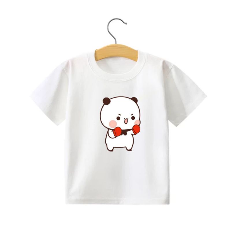 Kaos Anak Costum Gambar Panda Boxing Kaos Anak Distro Unisex Untuk Anak Usia 2 sampai 10tahun