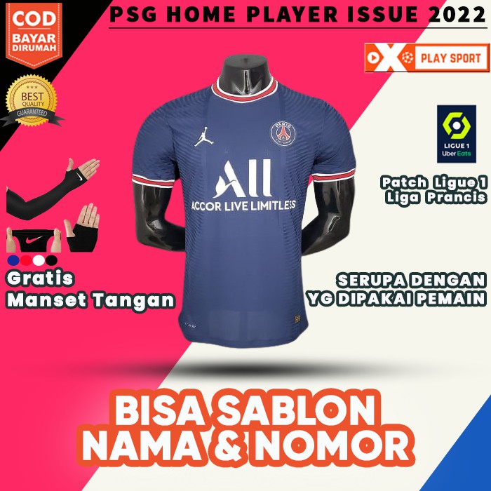 JERSEY PLAYER ISSUE PSG HOME 2022 TERBARU 2021 2022 KUALITAS JAMINAN IMPOR PREMIUM