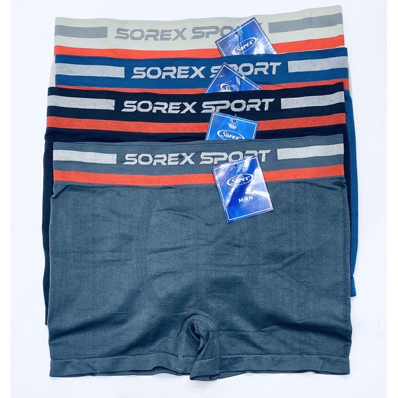 CD pria | Celana Dalam Boxer Pria SOREX 3804 Bahan Rajut/spandex Size M-L &amp; XL-XXL Isi 2pcs