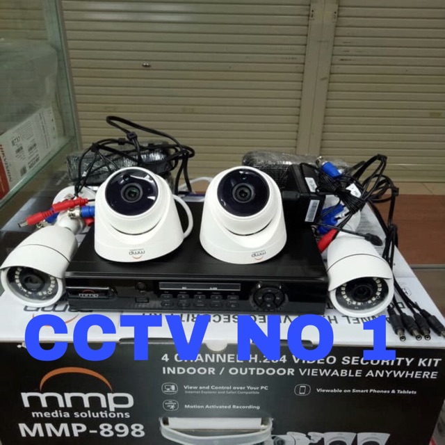 PAKET CCTV MMP 4CH 1.3 MP 720P MMP MURAH FULL SET MMP
