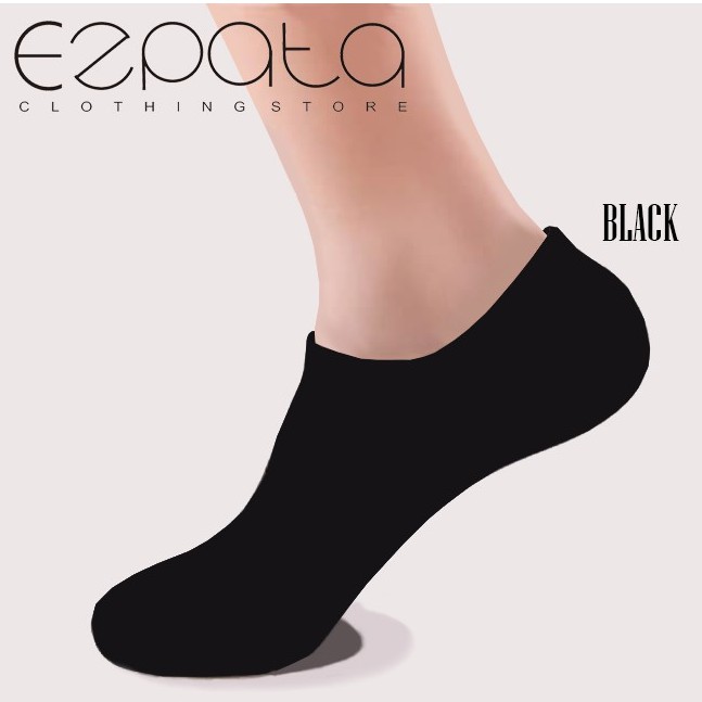 Kaos Kaki Hiddensock Hitam Polos Berkualitas Cowo/Cewe Simple Kaos Kaki Olahraga Santai