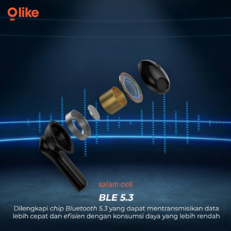 Tws Headset Bluetooth OLIKE T202 Bluetooth Version 5.3 Original Garansi Resmi