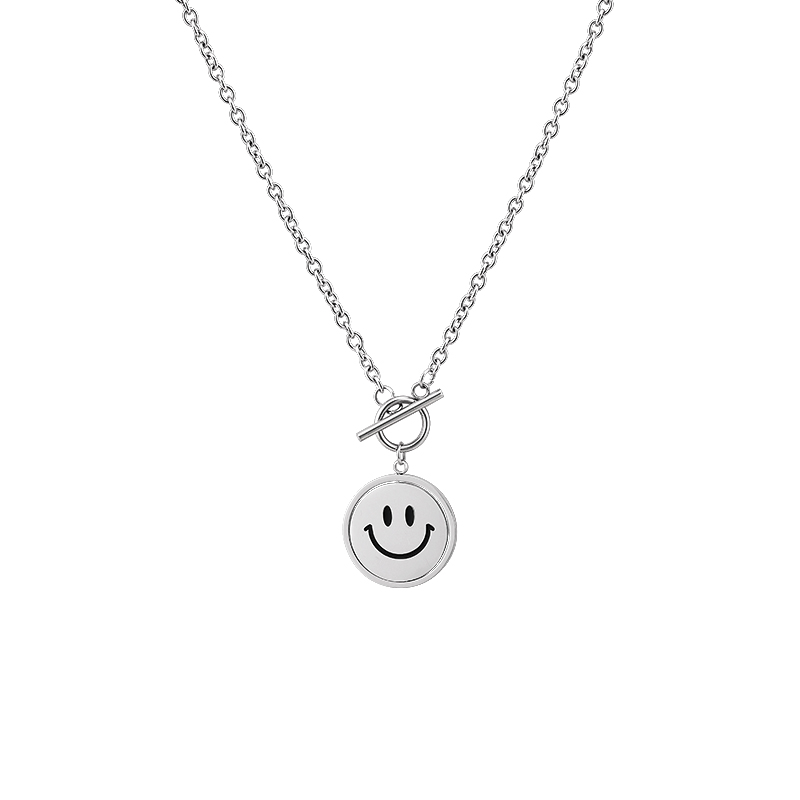 Smile Necklace Fashion Street Titanium Steel Does Not Fade