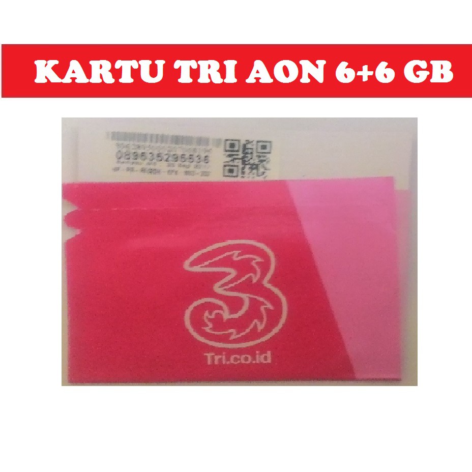 Kartu Tri 6gb, Three AON Kuota 6 GB, Kuota Kanjeng Dimas 12gb